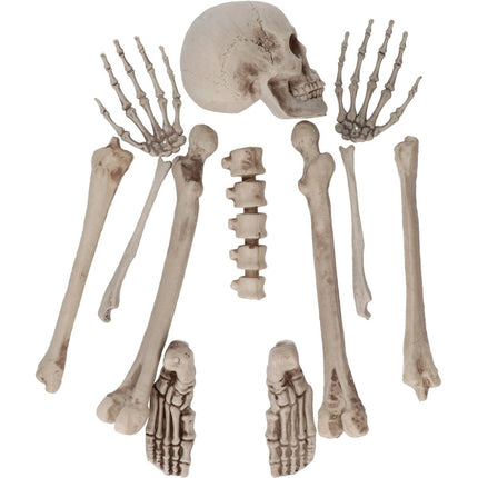 Halloween Decoratie Set Skelet 12 delig van Folat koop je bij Partywinkel