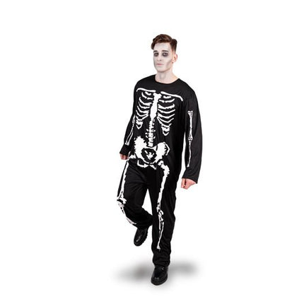 Halloween Kostuum Heren Skelet van Partydeco koop je bij Partywinkel