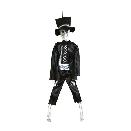 Halloween Pop Skelet Met Pak 40cm van Fiestas Guirca koop je bij Partywinkel