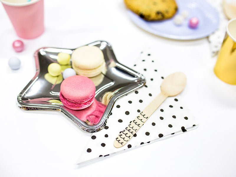 Houten Bestek Zwart 16cm 18 delig van Partydeco koop je bij Partywinkel