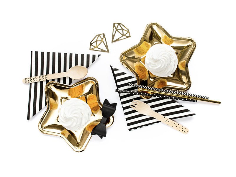 Houten Bestek Zwart 16cm 18 delig van Partydeco koop je bij Partywinkel