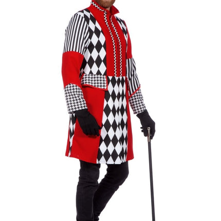 Rood Zwarte Jas Heren Ruiten van Wilbers & Wilbers koop je bij Partywinkel