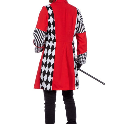 Rood Zwarte Jas Heren Ruiten van Wilbers & Wilbers koop je bij Partywinkel