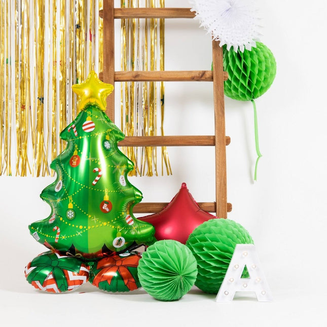 Kerst Helium Ballon Kerstboom Met Standaard Leeg 81cm van Folat koop je bij Partywinkel