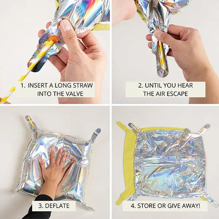 Lichtblauwe Ballon 35cm 4st van Partydeco koop je bij Partywinkel