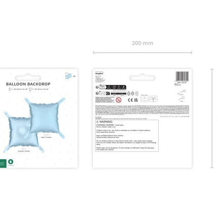 Lichtblauwe Ballon 35cm 4st van Partydeco koop je bij Partywinkel