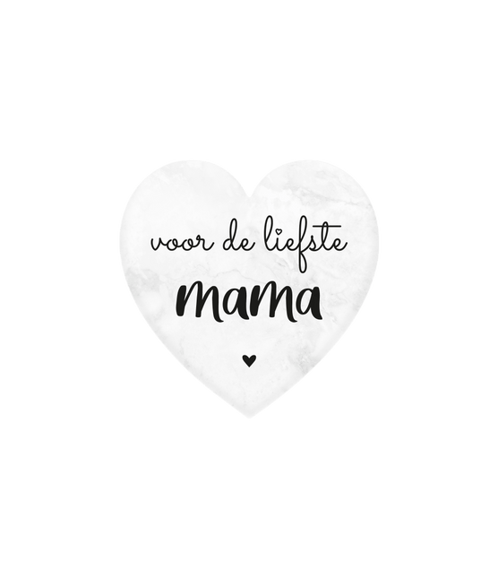 Liefste Mama Marmer Hartje 5cm van Paper Dreams koop je bij Partywinkel