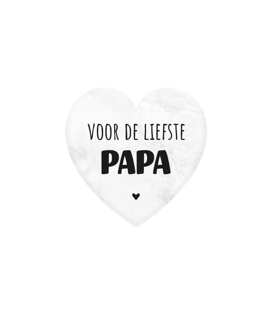 Carissimo papà Cuore di marmo 5cm
