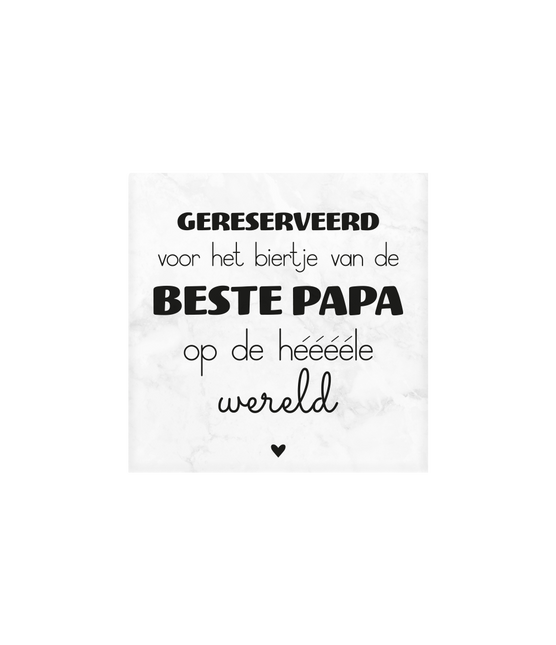 Sottobicchieri in marmo Dear Daddy 10 cm