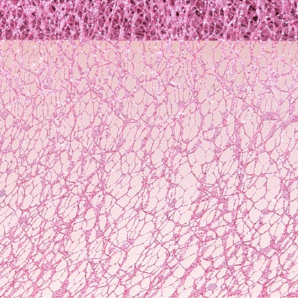 OLD PINK GLITTERED TABLE RIBBON 10CM X 5M van CHAKS koop je bij Partywinkel