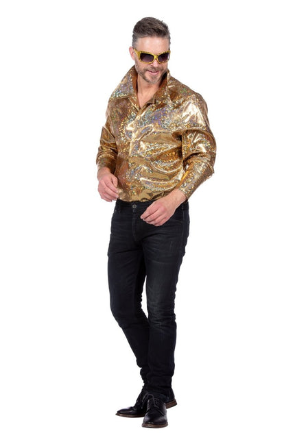 Gouden Blouse Heren Disco van Wilbers & Wilbers koop je bij Partywinkel