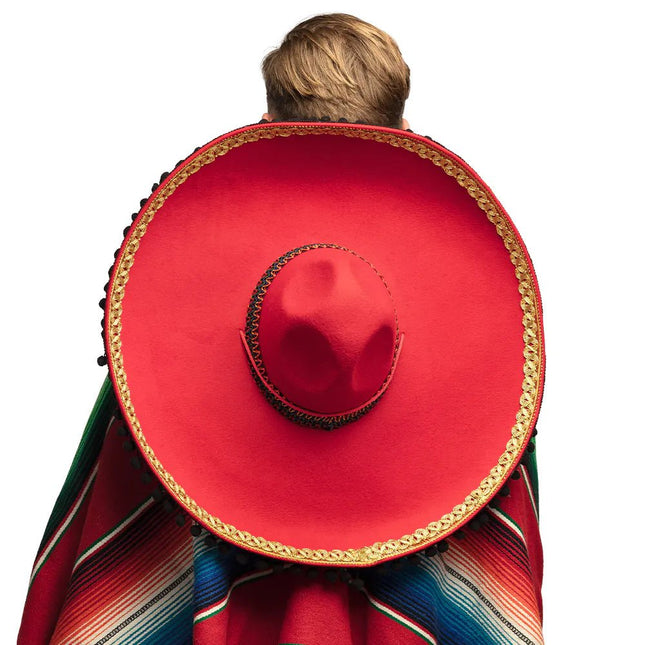 Rode Sombrero 57cm van Boland koop je bij Partywinkel