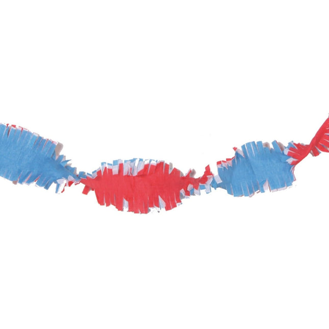Rood Wit Blauw Slingers Crepe 6m van WeFiesta koop je bij Partywinkel