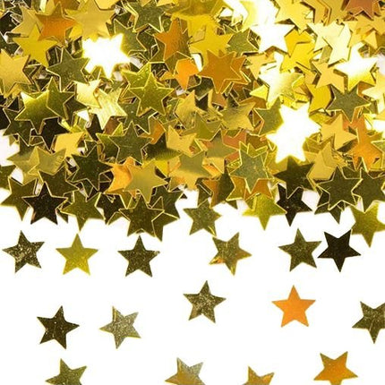 Tafelconfetti Ster Goud 1cm 600st van Haza Witbaard koop je bij Partywinkel