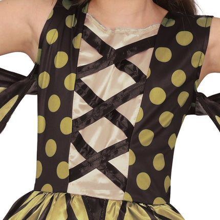 Vlinder Kostuum Geel Zwart Meisje van Fiestas Guirca koop je bij Partywinkel