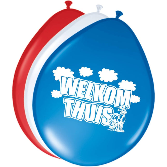 Welkom Thuis Ballonnen 30cm 8st van Folat koop je bij Partywinkel