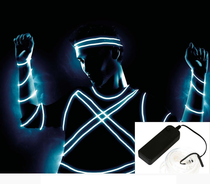 Witte Leddraad 5m van Fiestas Guirca koop je bij Partywinkel