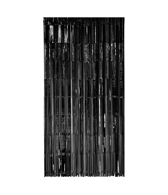 Zwarte Deurgordijn 2m van Paper Dreams koop je bij Partywinkel