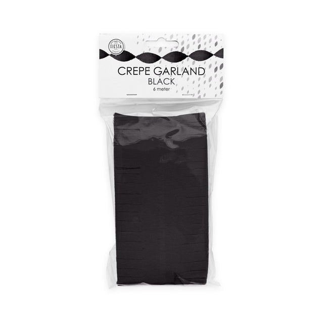 Zwarte Slingers Crepe 6m van WeFiesta koop je bij Partywinkel