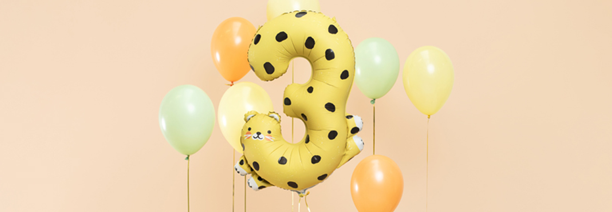 Cijfer ballonnen volgens de laatste trend