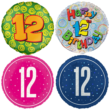 12 Jaar Folie Ballonnen - Partywinkel