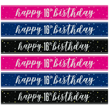 16 Jaar Banners - Partywinkel