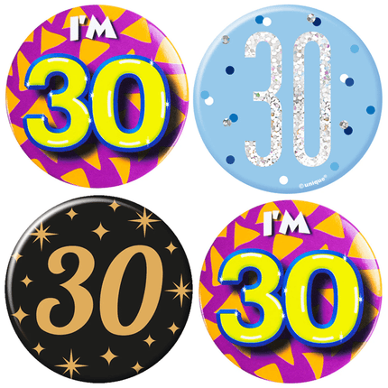 30 Jaar Buttons - Partywinkel
