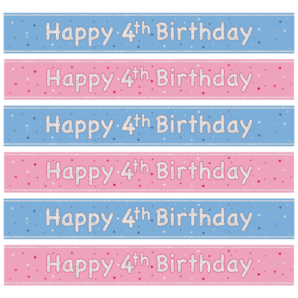 4 Jaar Banners - Partywinkel