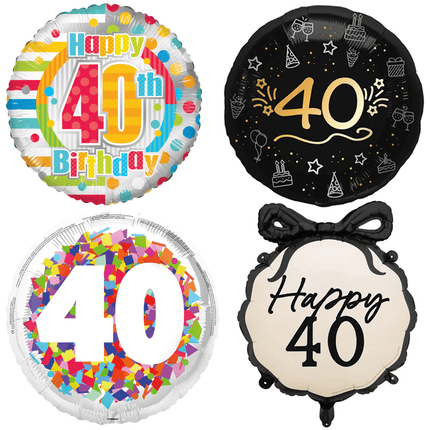 40 Jaar Folie Ballonnen - Partywinkel