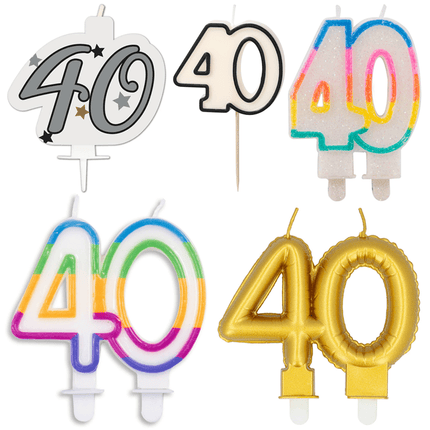 40 Jaar Kaarsen - Partywinkel