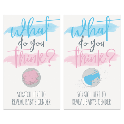 Gender Reveal Kraskaarten - Partywinkel