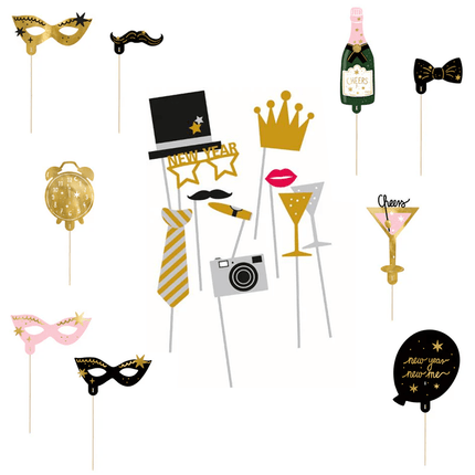 Oud en Nieuw Photo Booth Props - Partywinkel