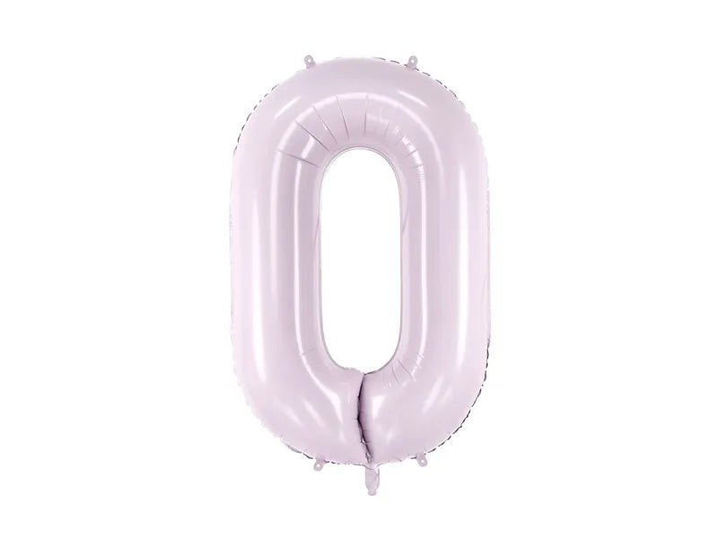 0 Jaar Cijfer Ballon Paars Leeg 72cm van Partydeco koop je bij Partywinkel