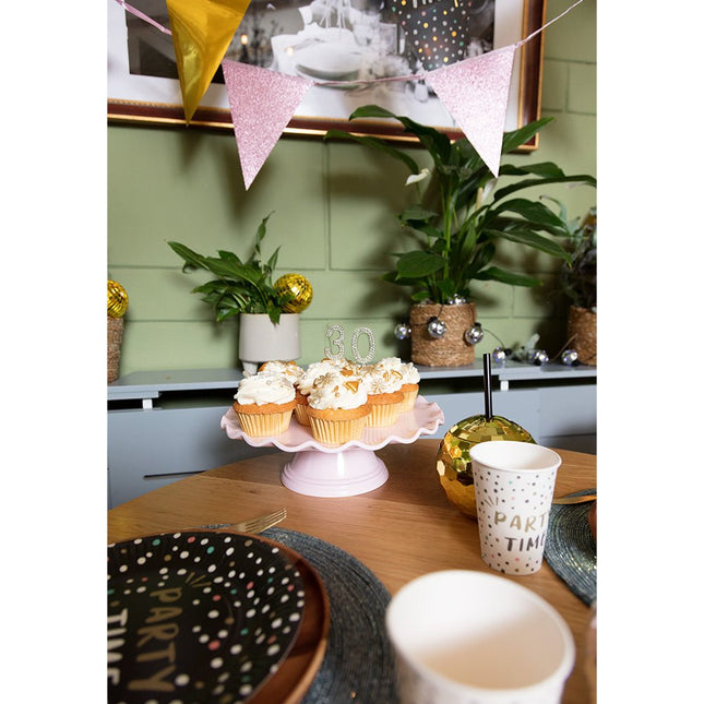 0 Jaar Taarttopper Diamant 10,5cm van Boland koop je bij Partywinkel