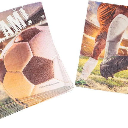 Tovagliolini da calcio 3 - A tre strati 33 cm 20 pezzi