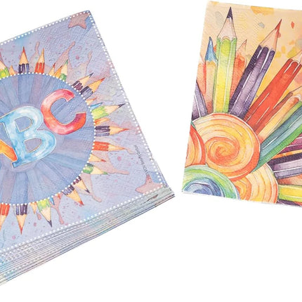 Tovaglioli “Back To School” a 3 strati, 33 cm, 20 pezzi