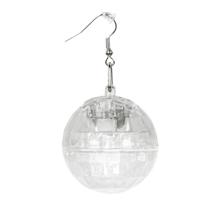 Coppia di orecchini LED Discoball