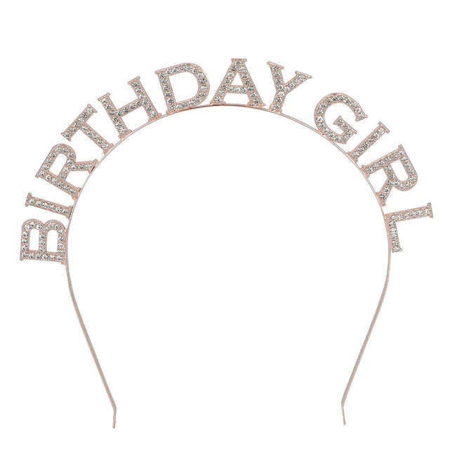 Cerchietto per capelli per ragazza di compleanno argento
