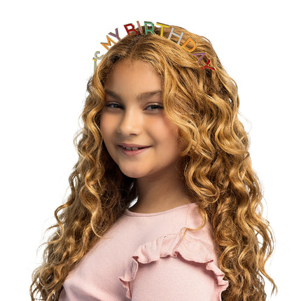 Diadema in metallo "È il mio compleanno"