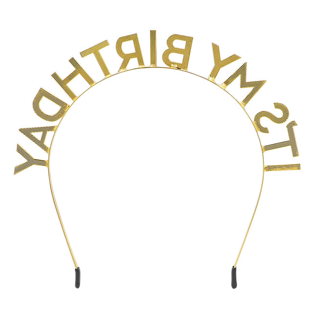 Diadema in metallo "È il mio compleanno"