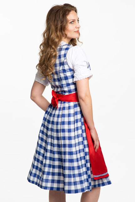 Abito Dirndl blu Oktoberfest 3 pezzi