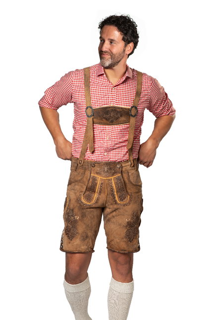 Lederhose marroni corte Lech
