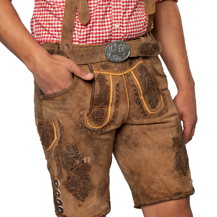 Lederhose marroni corte Lech