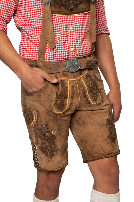 Lederhose marroni corte Lech