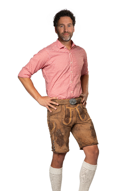 Lederhose marroni corte Lech