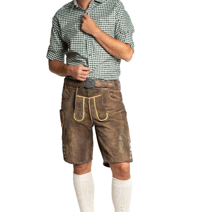 Lederhose marroni corte