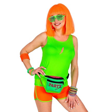 Canotta Neon Verde con Fulmine