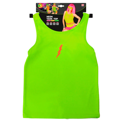 Canotta Neon Verde con Fulmine