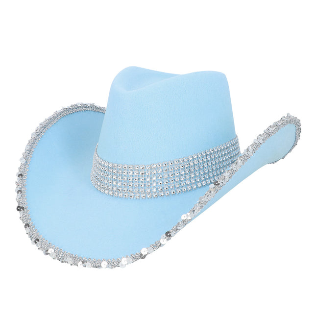 Cappello cowboy Spark azzurro