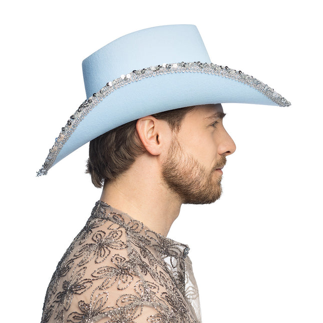 Cappello cowboy Spark azzurro